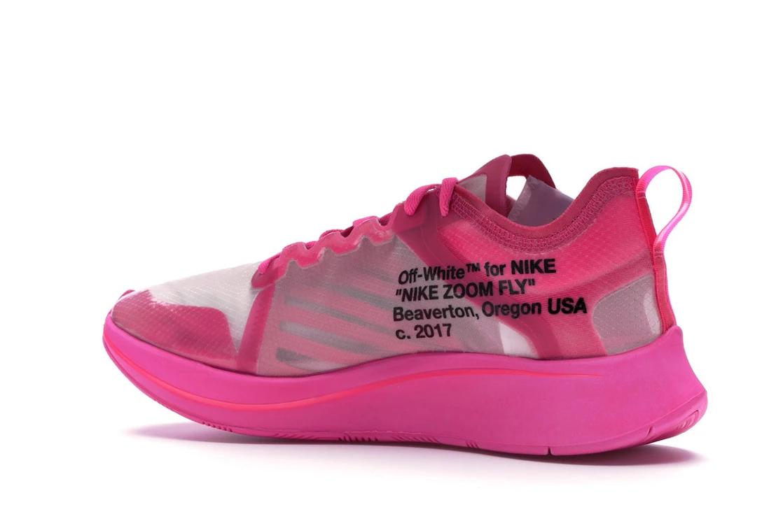 Vue 22 de Nike Zoom Fly Off-White Pink