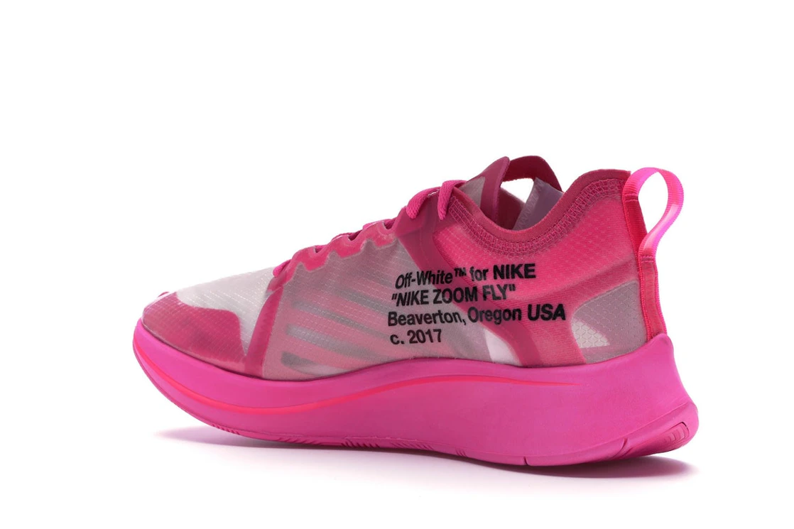 Vue 23 de Nike Zoom Fly Off-White Pink
