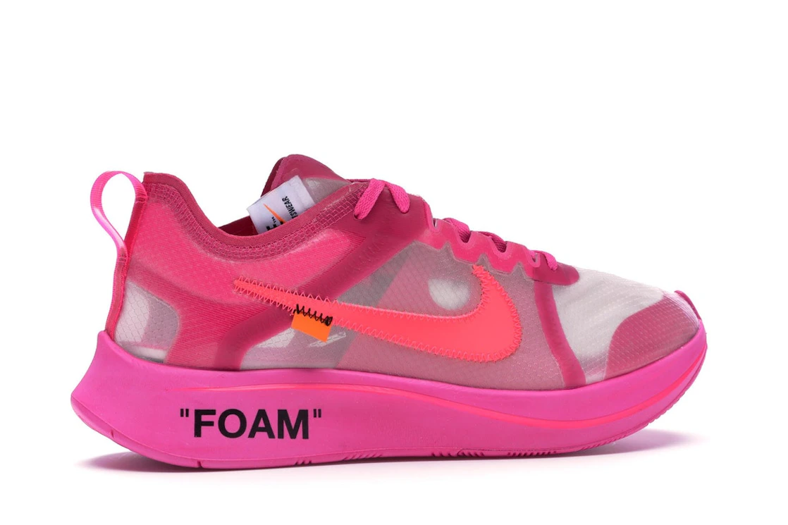 Vue 35 de Nike Zoom Fly Off-White Pink
