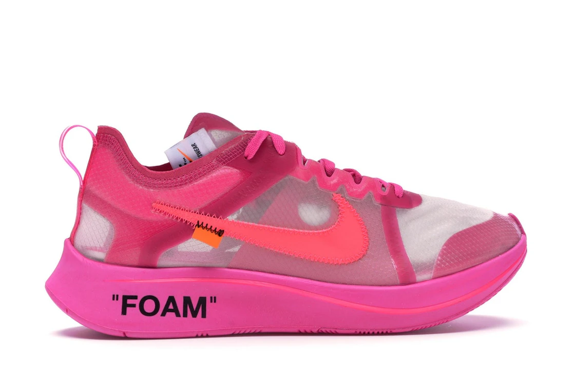 Vue 36 de Nike Zoom Fly Off-White Pink